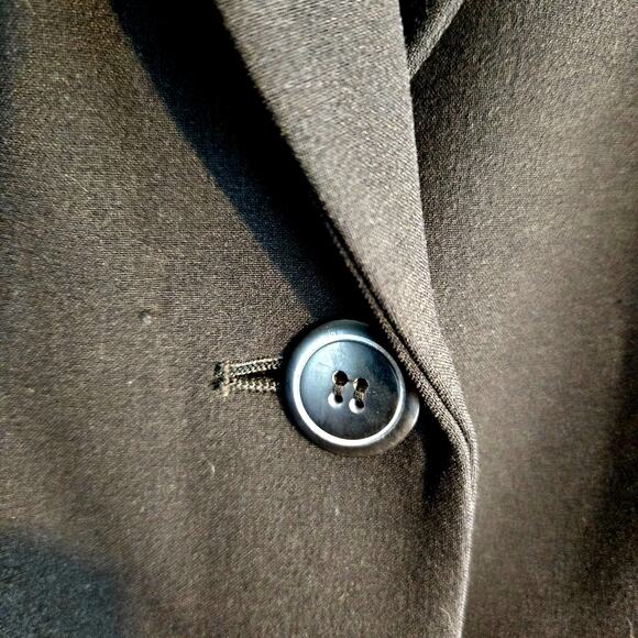 Apostrophe Women's Black Blazer 10 Suit Coat 2 Button Misses Size Medium M Work - Picture 4 of 8